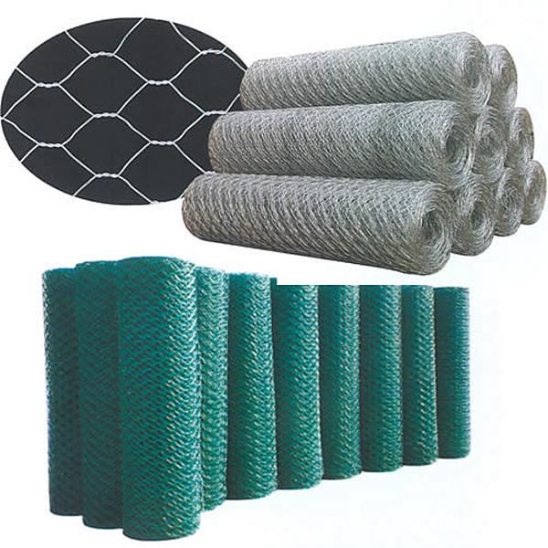 Rede de arame hexagonal revestida de PVC para coelho/gaiola