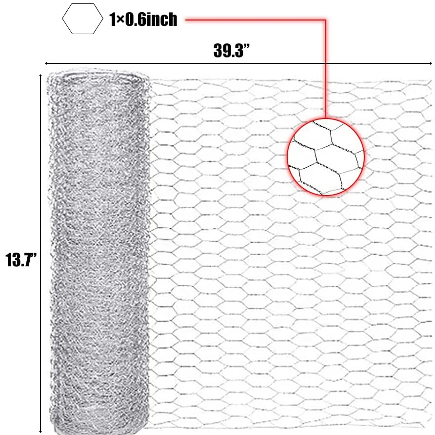 Rede metálica hexagonal de aço galvanizado/PVC Gabião