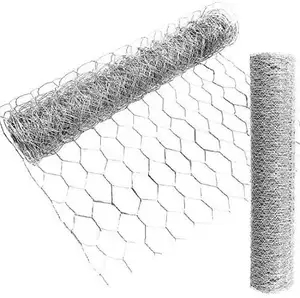 Cerca de arame hexagonal de aço inoxidável galvanizado ou PVC galvanizado para jardim